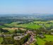 Aerial view of Cheddleton, Leek, Staffordshire, England.